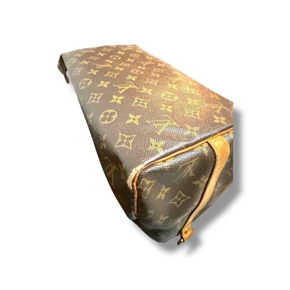 Louis Vuitton Speedy 30 Monogram Canvas Handbag Brown Satchel Classic - Picture 15 of 16
